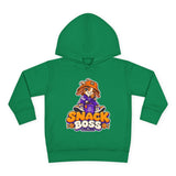 Toddler Hoodie — "Snack Boss" Cute Cartoon Pullover (Little Boss, Big Appetite)