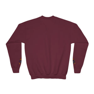 Devon The Touchdown Star In Action - Youth Crewneck Sweatshirt