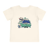 Toddler Tee — "Too Cool for Timeout" Goat Graphic Short Sleeve Shirt