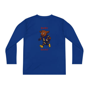 Devon The Touchdown Star In Action - Youth Long Sleeve Competitor Tee