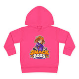 Toddler Hoodie — "Snack Boss" Cute Cartoon Pullover (Little Boss, Big Appetite)
