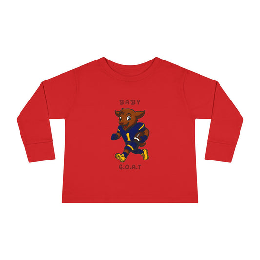 Devon The Touchdown Star In Action - Toddler Long Sleeve Tee
