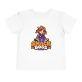 Toddler T-Shirt — "Snack Boss" Cute Character Shirt Toddler Short Sleeve Tee ("Little Boss, Big Appetite")