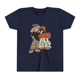 Youth T-Shirt — "No Cap All Goat" Youth Short Sleeve T-Shirt