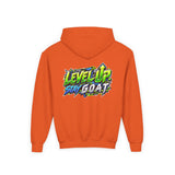 Youth Hoodie — "Locked In, Level Up" Gaming G.O.A.T Youth Heavy Blend Hooded Sweatshirt