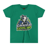 Youth "Locked In Level Up" Gaming T-Shirt — Stay G.O.A.T. Youth Short Sleeve Tee