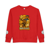 Baby G.O.A.T. Toddler Sweatshirt — Cute Cartoon Goats Kids Pullover