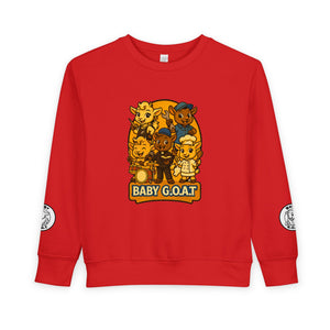 Baby G.O.A.T. Toddler Sweatshirt — Cute Cartoon Goats Kids Pullover