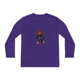 Devon The Touchdown Star In Action - Youth Long Sleeve Competitor Tee