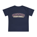 Baby T-Shirt — "Born to Be G.O.A.T." Graphic Tee (Greatness Starts Small)