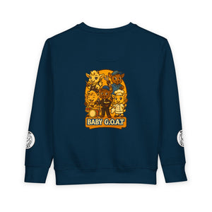 Baby G.O.A.T. Toddler Sweatshirt — Cute Cartoon Goats Kids Pullover