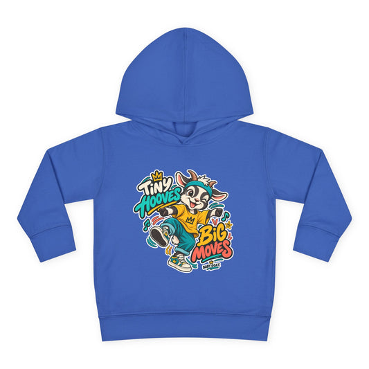 Toddler Hoodie — 'Tiny Hooves Big Moves' The Dancing G.O.A.T Kids Pullover