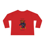 Devon The Touchdown Star In Action - Toddler Long Sleeve Tee