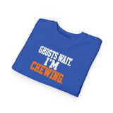 Toddler Sweatshirt - "Ghosts Wait. I'm Chewing." Halloween Funny Kids Pullover