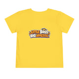 Toddler T-Shirt — "Snack Boss" Cute Character Shirt Toddler Short Sleeve Tee ("Little Boss, Big Appetite")