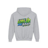 Youth Hoodie — "Locked In, Level Up" Gaming G.O.A.T Youth Heavy Blend Hooded Sweatshirt