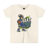 G.O.A.T. Energy Youth Basketball Tee — "Full Court, Full G.O.A.T."