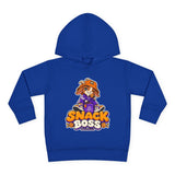 Toddler Hoodie — "Snack Boss" Cute Cartoon Pullover (Little Boss, Big Appetite)