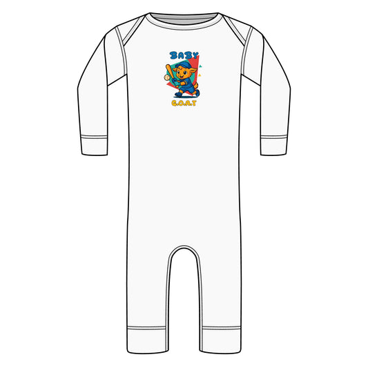 Ron The Slugger - Infant Long Legged Baby Rib Bodysuit