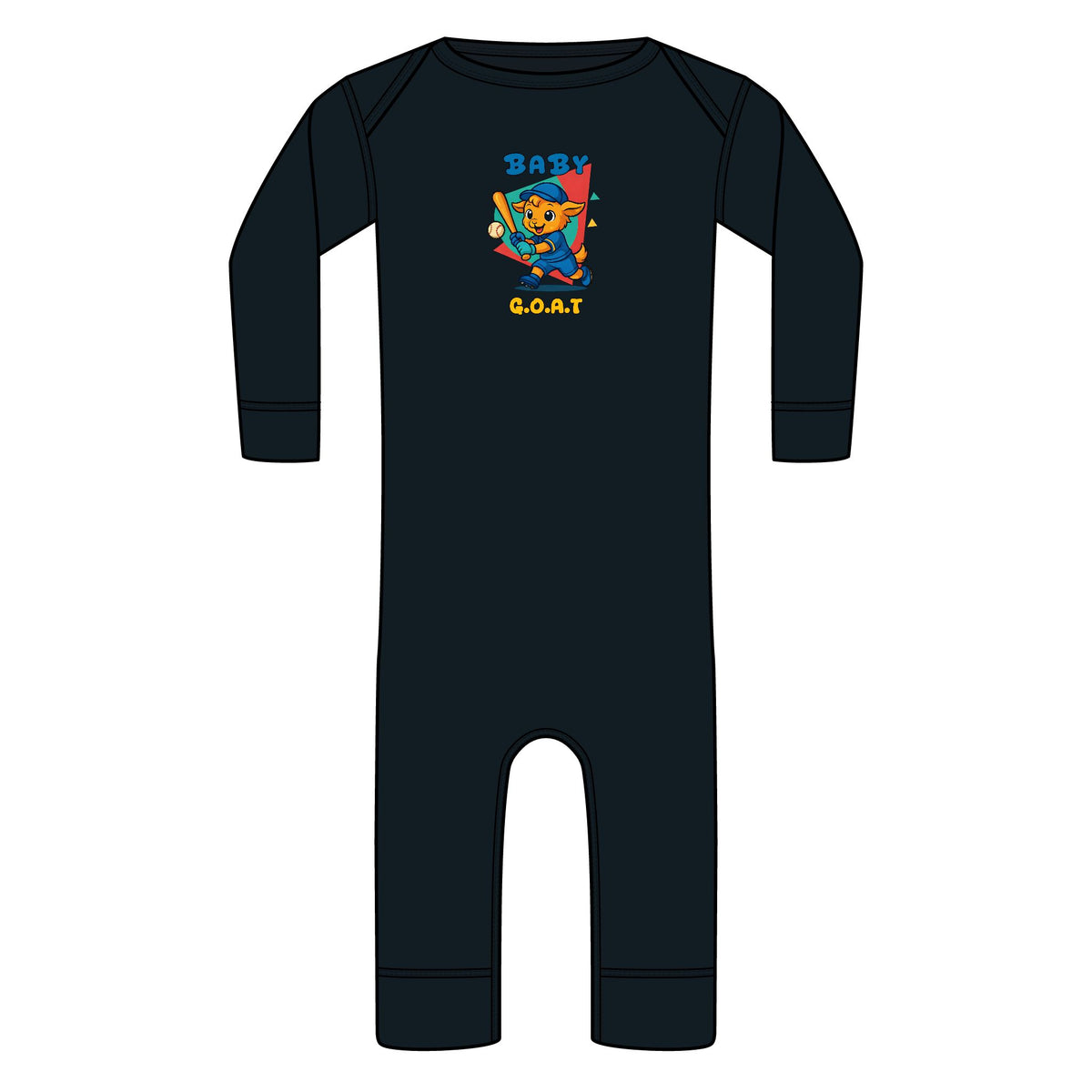 Ron The Slugger - Infant Long Legged Baby Rib Bodysuit