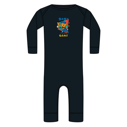 Ron The Slugger - Infant Long Legged Baby Rib Bodysuit