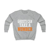 Kids Sweatshirt - "Ghosts Can Take a Number" Halloween Pullover
