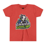 Youth "Locked In Level Up" Gaming T-Shirt — Stay G.O.A.T. Youth Short Sleeve Tee