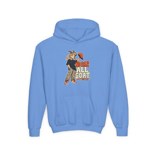 Youth Hoodie - "No Cap All Goat" Youth Heavy Blend Hooded Sweatshirt