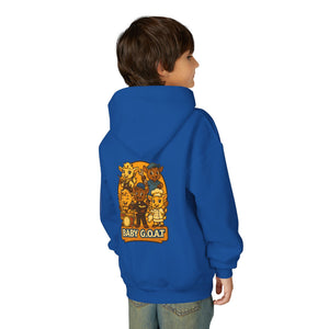 Baby G.O.A.T. Youth Hoodie — Cute Cartoon Goat Kids Sweatshirt