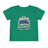 Toddler Tee — "Too Cool for Timeout" Goat Graphic Short Sleeve Shirt