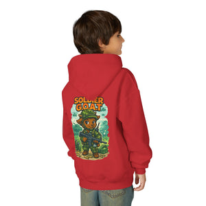 AJ The Soldier G.O.A.T - Youth Heavy Blend Hooded Sweatshirt