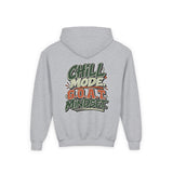 Youth Hoodie — "Stay Chill, Move Different" Skate G.O.A.T (Chill Mode G.O.A.T. Mindset) Youth Heavy Blend Hooded Sweatshirt