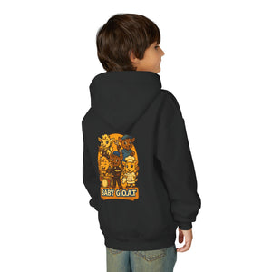 Baby G.O.A.T. Youth Hoodie — Cute Cartoon Goat Kids Sweatshirt