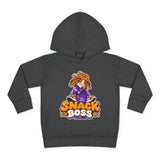 Toddler Hoodie — "Snack Boss" Cute Cartoon Pullover (Little Boss, Big Appetite)