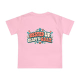 Baby T-Shirt — "Fresh Outta Naptime" Goat Graphic Short Sleeve