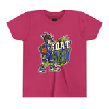 G.O.A.T. Energy Youth Basketball Tee — "Full Court, Full G.O.A.T."