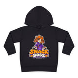 Toddler Hoodie — "Snack Boss" Cute Cartoon Pullover (Little Boss, Big Appetite)
