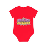Baby Bodysuit — "Nap Hard Play Hard" Cute Sleepy Bunny Organic Onesie