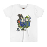 G.O.A.T. Energy Youth Basketball Tee — "Full Court, Full G.O.A.T."