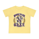 Baby T-Shirt — "Born to Be G.O.A.T." Graphic Tee (Greatness Starts Small)