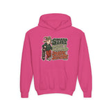 Youth Hoodie — "Stay Chill, Move Different" Skate G.O.A.T (Chill Mode G.O.A.T. Mindset) Youth Heavy Blend Hooded Sweatshirt