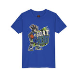 G.O.A.T. Energy Youth Basketball Tee — "Full Court, Full G.O.A.T."