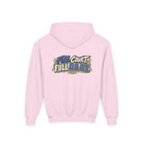 Youth Basketball Hoodie — "Full Court, Full G.O.A.T." Youth Heavy Blend Hooded Sweatshirt