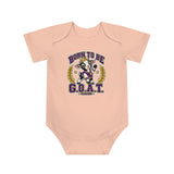 Baby Bodysuit — "Born to Be G.O.A.T." Cute Goat Graphic, "Greatness Starts Small" Newborn Onesie