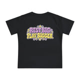 Baby T-Shirt — "Nap Hard Play Hard" Cute Sleeping Baby G.O.A.T Graphic T-Shirt