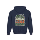 Youth Hoodie — "Stay Chill, Move Different" Skate G.O.A.T (Chill Mode G.O.A.T. Mindset) Youth Heavy Blend Hooded Sweatshirt