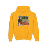 Youth Hoodie — "Stay Chill, Move Different" Skate G.O.A.T (Chill Mode G.O.A.T. Mindset) Youth Heavy Blend Hooded Sweatshirt