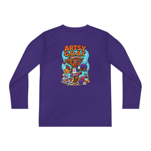 Amber The Artsy G.O.A.T - Youth Long Sleeve Competitor Tee