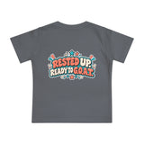 Baby T-Shirt — "Fresh Outta Naptime" Goat Graphic Short Sleeve