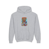 Youth Hoodie — "Artsy G.O.A.T" Colorful Kids Art Hoodie